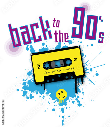 Plakat na zamówienie 90er cassette player