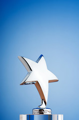 Wall Mural - star award against gradient background