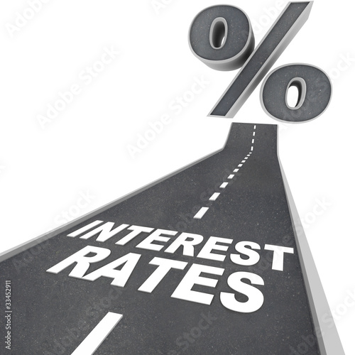 Fotografía Road to Higher Interest Rates - Words on Street