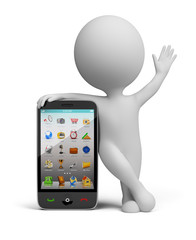 3d small people - smartphone