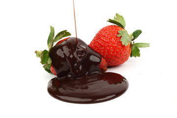 Poster - strawberry in chocolate