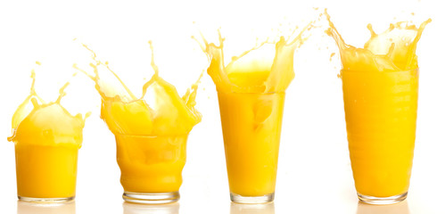 orange juice splash