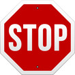 Stop Sign vector on white background