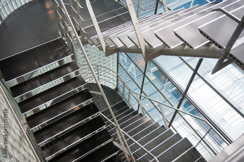 Naklejka dekoracyjna Open stairwell in a modern office building