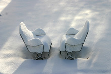 Wintry Lawn Chairs