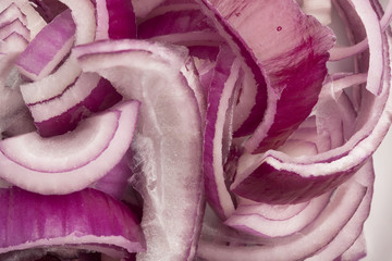 Canvas Print - purple onion slices