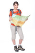 © auremar - Female backpacker studying a map
