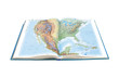 © evgenyi - World Atlas. Page opens with a map of the United States and Mexi