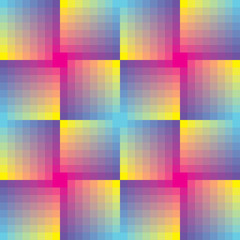 Aufkleber - Abstract seamless square vector mosaic background
