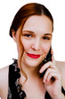 © imagedb.com - Beautiful woman talking on mobile