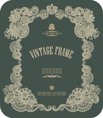 Poster - Vintage frame