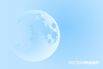 Wall Mural - vector moon