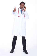 Doctor with thumbs up