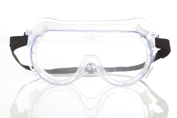 Clear safety glasses