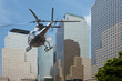 Helicopter Manhattan financial district