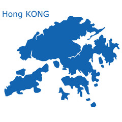 Wall Mural - The map of hong kong