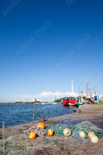 Fotografie, Obraz Fischerhafen im Sonnenuntergang (Barth auf dem Darß)