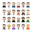 © Kudryashka - Set of business men peoples icons, cartoon for your design