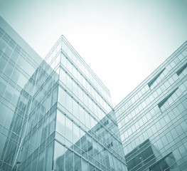 Wall Mural - business background of glass and metallic modern architecture in