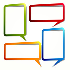 Wall Mural - Sticker in the form of an empty frame for your text.