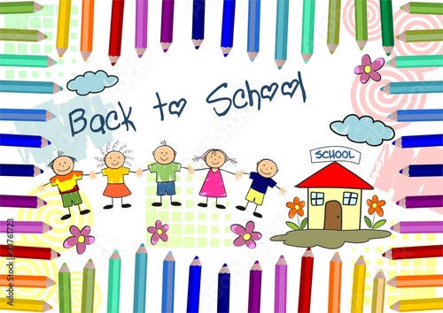 Fototapeta do kuchni Back to school