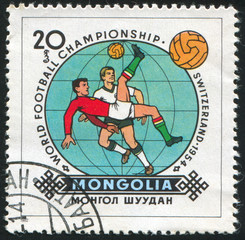 Sticker - poststamp football