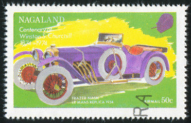 Poster - poststamp car