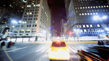Time Lapse Point Of View Driving Midtown Manhattan, NY, USA