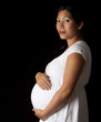 Beautiful pregnant Asian woman