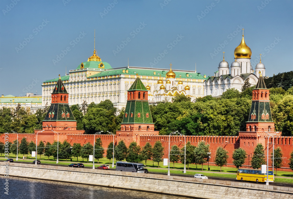 Kreml, Moskwa - obrazy, fototapety, plakaty 