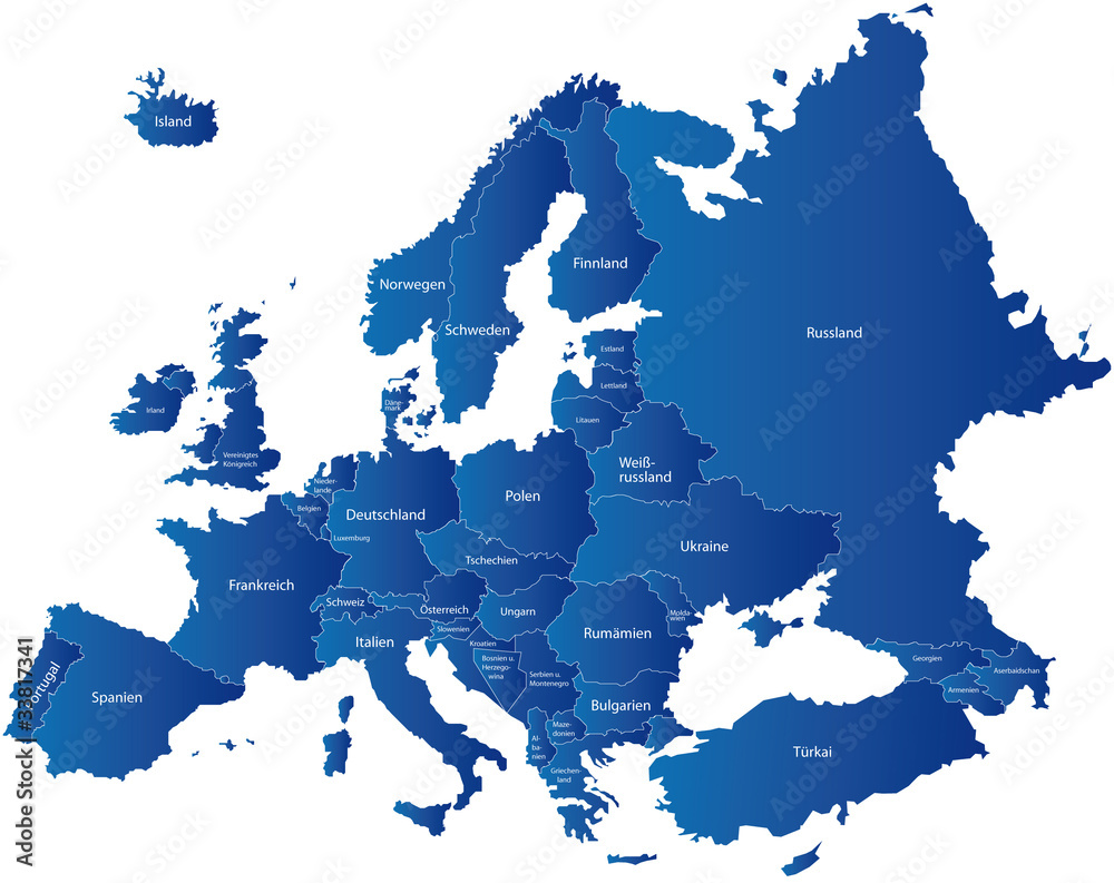 Karte Europa - obrazy, fototapety, plakaty 