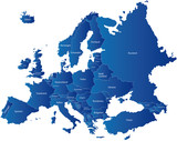 Fototapeta  - Karte Europa