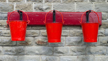 Red Fire Buckets