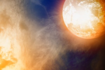 Wall Mural - glowing planet