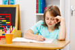 © Szasz-Fabian Erika - Schoolgirl writing homework