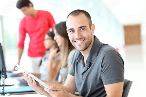 Fotografia Portrait of smiling student in training course