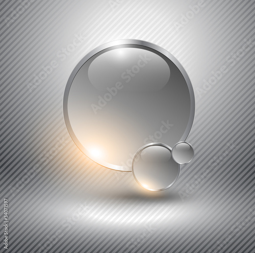 Abstract background with glass spheres.
