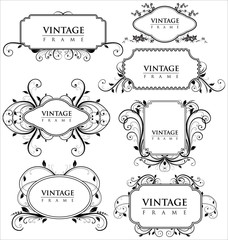 Wall Mural - elegance vintage frames