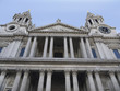 Facade and Entrance to St Paul's Church in London England