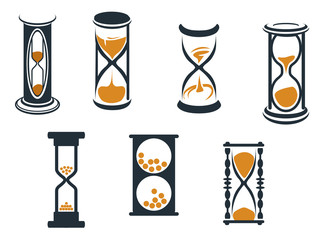 Poster - Hourglass symbols