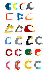 Wall Mural - Alphabet letter C