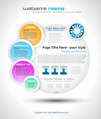 Poster - Bubble Style Website - Elegant Design