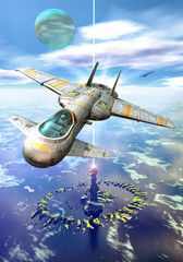 Wall Mural - sea space port