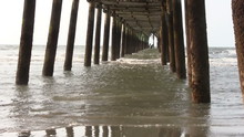 High Tide Under Pier Zoom Out