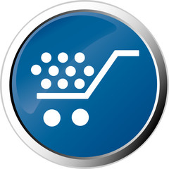 Wall Mural - Web button - shopping cart