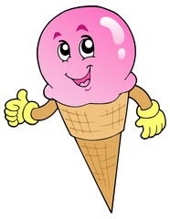 Poster - Cute smiling ice cream