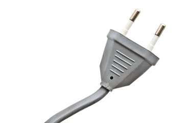 Wall Mural - Gray electric plug