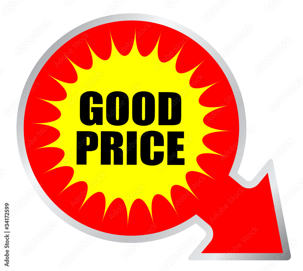 Good price sticker Stock Illustration | Adobe Stock display picture 1