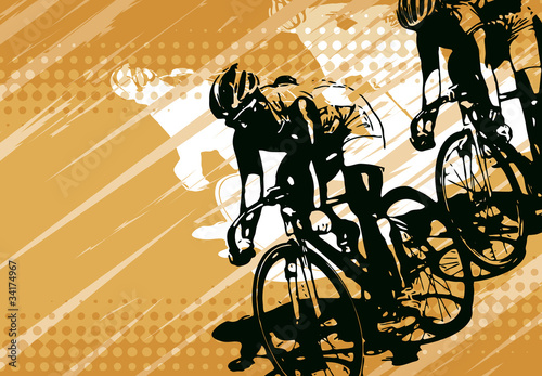 Nowoczesny obraz na płótnie bicycle racing