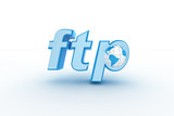Fototapeta  - 3d word ftp with mouse